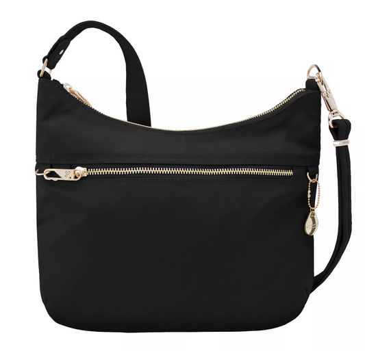 Travelon Women's Anti-theft Tailored Hobo Black