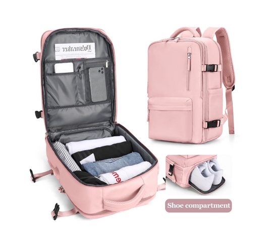Large Backpack for Women Men, Carry On Backpack for Everydayon Airplane,Laptop Backpack with Shoe Compartment