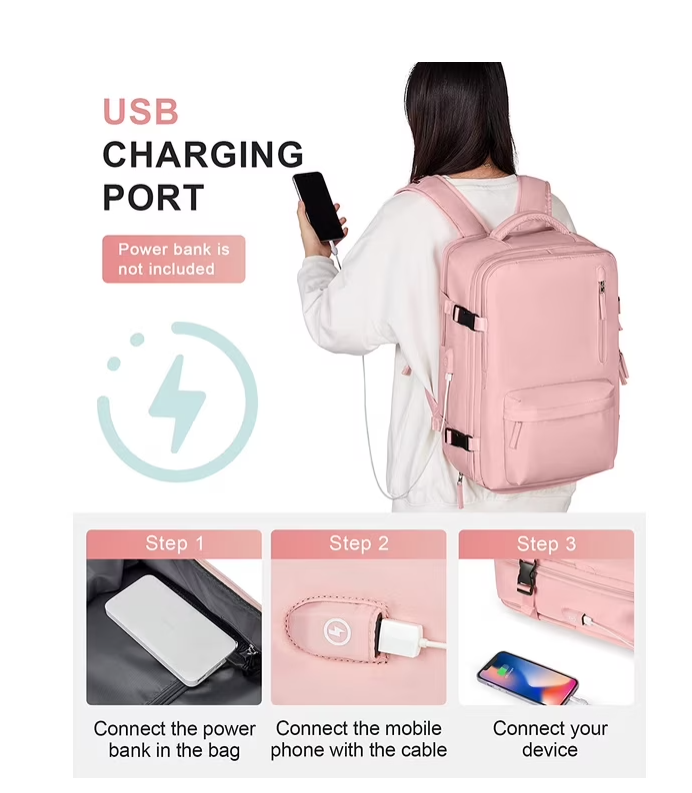 Large Backpack for Women Men, Carry On Backpack for Everydayon Airplane,Laptop Backpack with Shoe Compartment