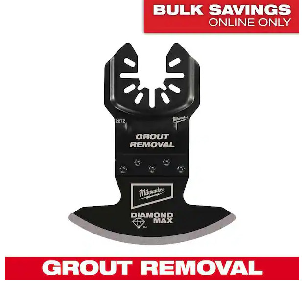 Milwaukee Universal Fit OPEN-LOK Diamond MAX Diamond Grit Grout Removal Multi-Tool Blade (1-Pack)
