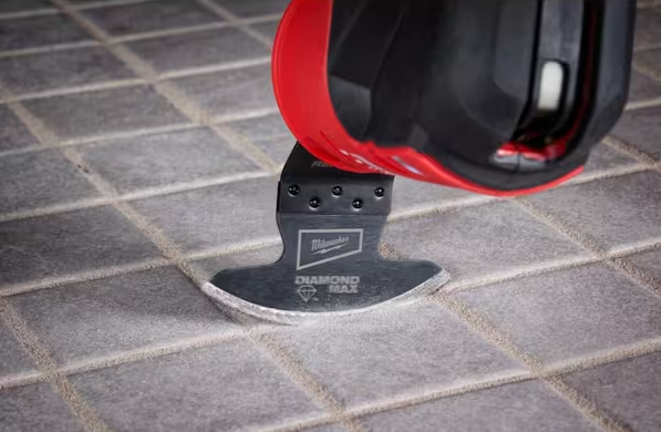 Milwaukee Universal Fit OPEN-LOK Diamond MAX Diamond Grit Grout Removal Multi-Tool Blade (1-Pack)