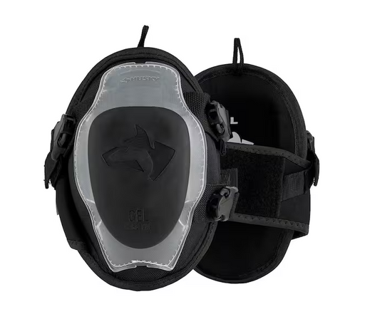 Husky Gel Hard Cap Construction Work Knee Pads (2-Pair)
