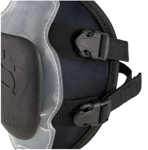 Husky Gel Hard Cap Construction Work Knee Pads (2-Pair)