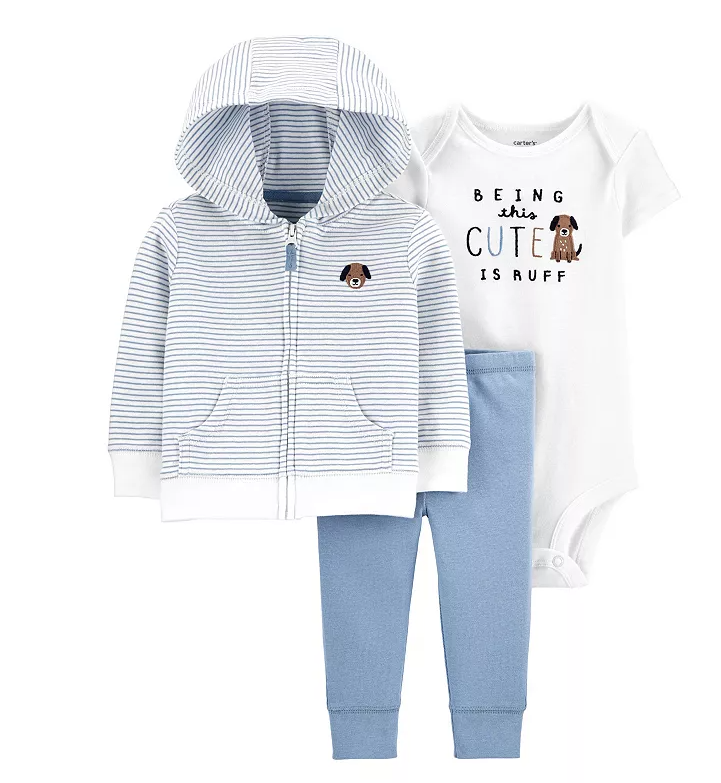 Baby Boy Carter's 3-Piece Dog Little Jacket Set