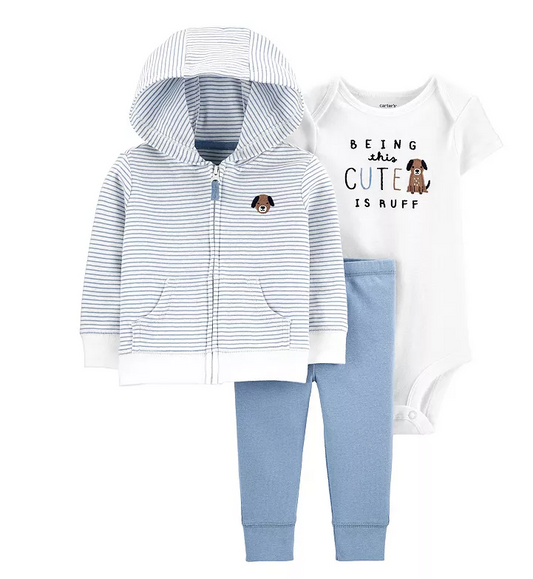 Baby Boy Carter's 3-Piece Dog Little Jacket Set