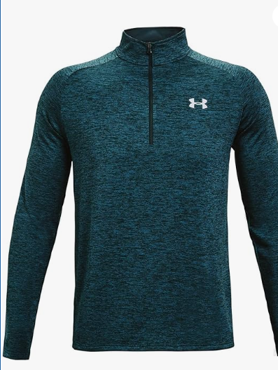 Under Armour Tech 2.0 Men's Long Sleeve 1/2 Zip Training T-Shirt - Blue