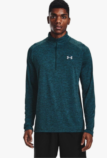 Under Armour Tech 2.0 Men's Long Sleeve 1/2 Zip Training T-Shirt - Blue