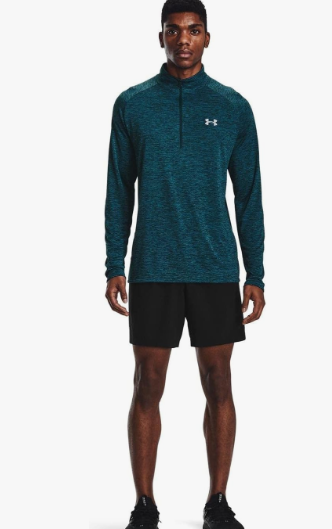Under Armour Tech 2.0 Men's Long Sleeve 1/2 Zip Training T-Shirt - Blue