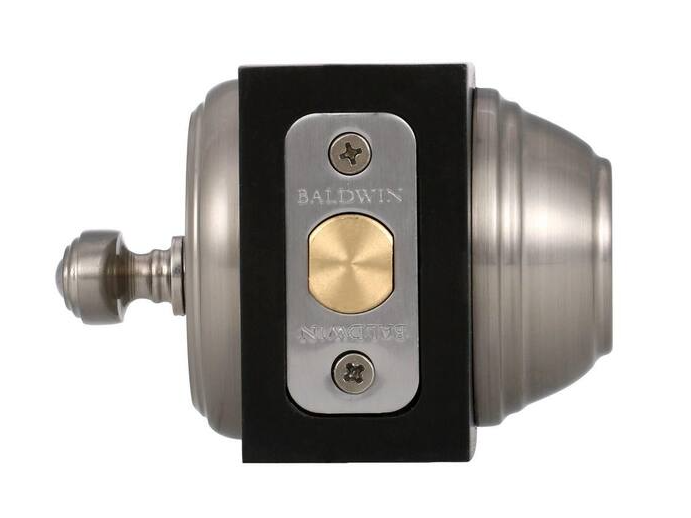 Baldwin Prestige Satin Nickel Single Cylinder Round Deadbolt Featuring SmartKey Security