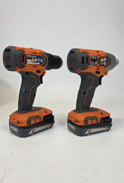 RIDGID 18V Cordless 2-Tool Combo Kit with Drill/Driver, Impact Driver, (2) 2.0 Ah Batteries, and Charger