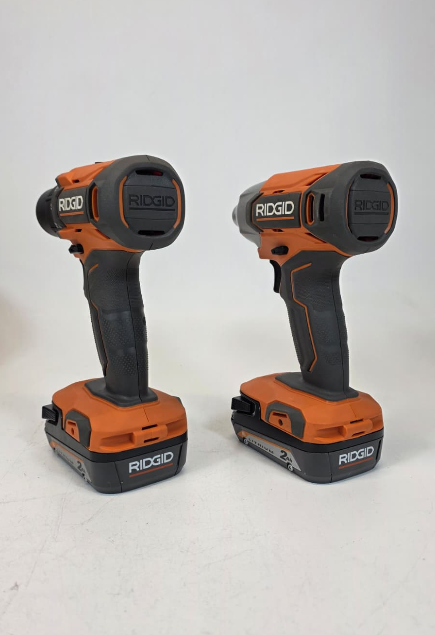 RIDGID 18V Cordless 2-Tool Combo Kit with Drill/Driver, Impact Driver, (2) 2.0 Ah Batteries, and Charger
