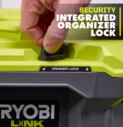 RYOBI LINK SlotBox Organizer Drawer Tool Box Kit