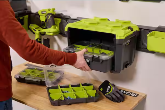 RYOBI LINK SlotBox Organizer Drawer Tool Box Kit