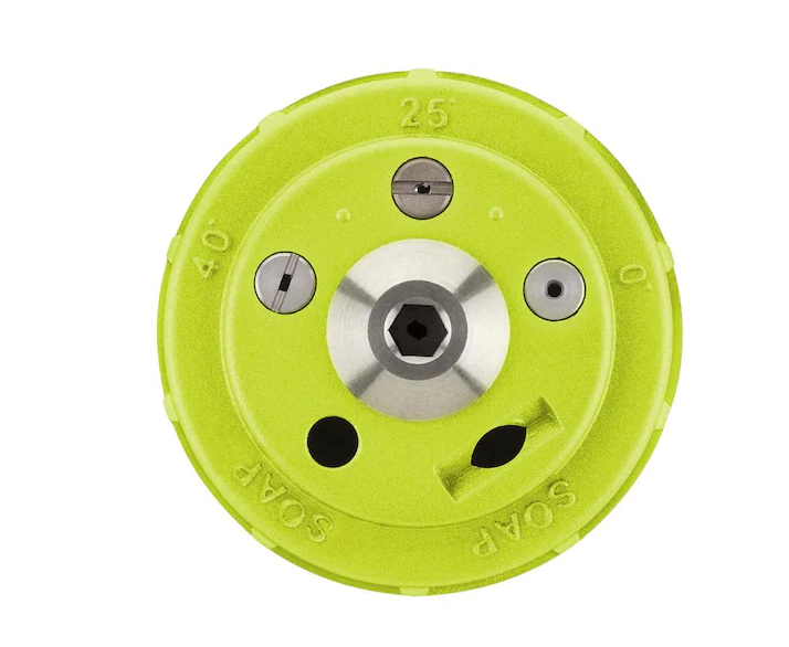 RYOBI 5-in-1 3,300 PSI Gas and Electric Pressure Washer Nozzle