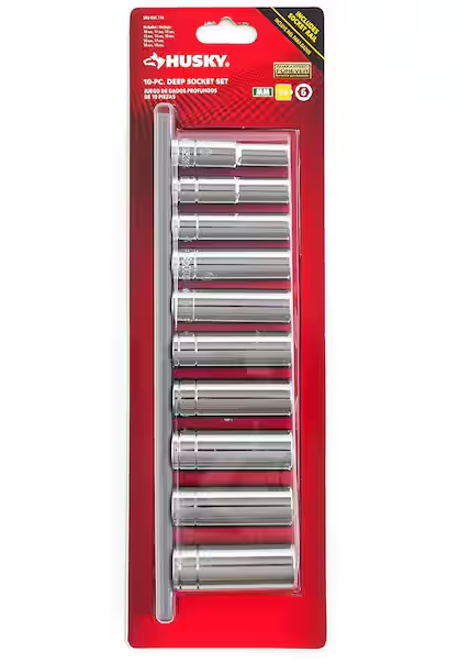 Husky 3/8 in. Drive Deep Metric Socket Set (10-Piece)