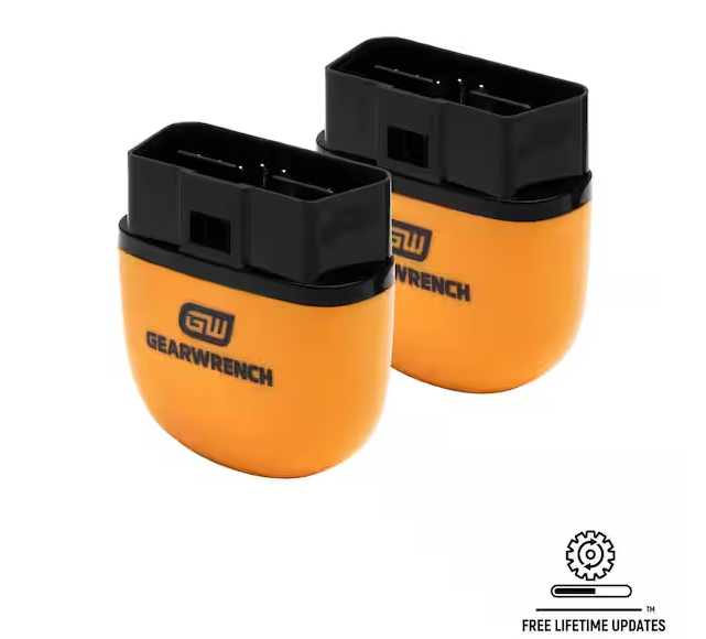 GEARWRENCH OBD2 Bluetooth Diagnostic Tester with GWSCAN App and Free Lifetime Software Updates (2-Pack)