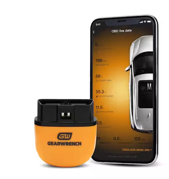 GEARWRENCH OBD2 Bluetooth Diagnostic Tester with GWSCAN App and Free Lifetime Software Updates (2-Pack)
