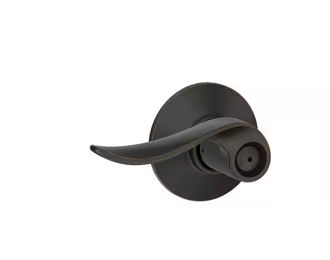 Schlage Sacramento Aged Bronze Privacy Bed/Bath Door Handle