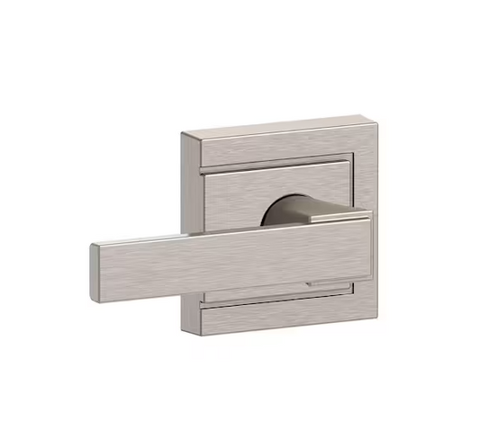 Schlage Northbrook Satin Nickel Passage Hall/Closet Door Handle with Upland Trim