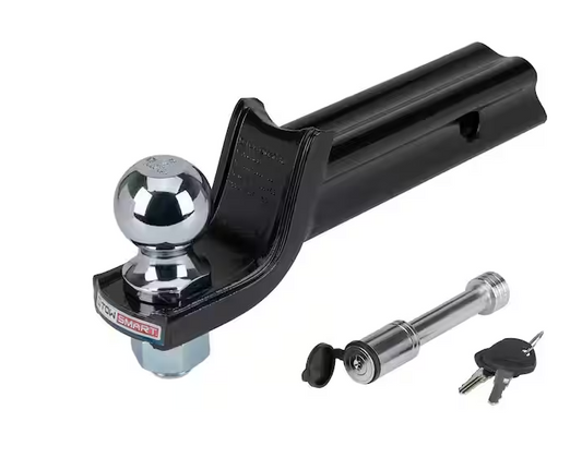 TowSmart Class 3 5000 lb. "X" Mount Security Kit with 2 in. Ball, 5/8 in. Locking Pin, 2 in. Drop x 3/4 in. Rise Ball Mount