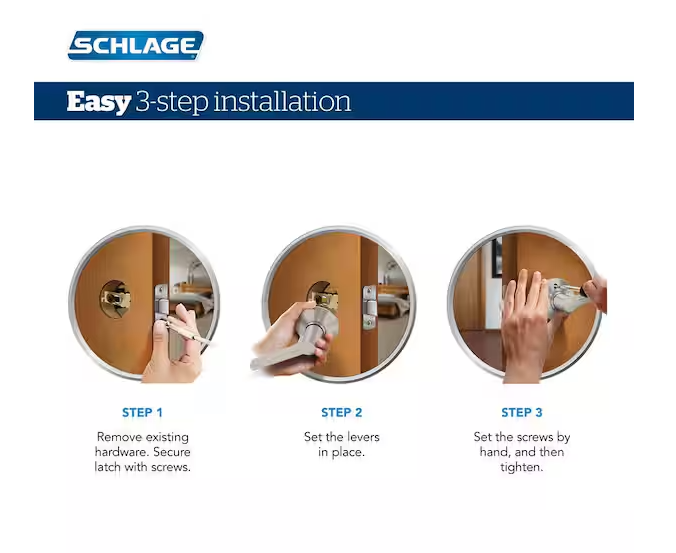 Schlage Sacramento Aged Bronze Keyed Entry Door Handle