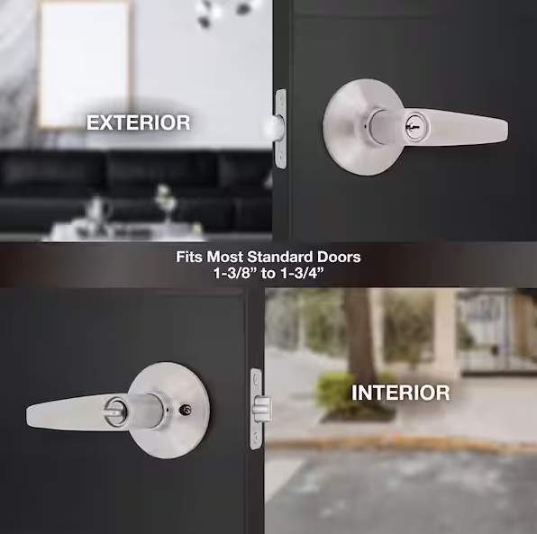 Defiant Olympic Stainless Steel Keyed Entry Door Handle