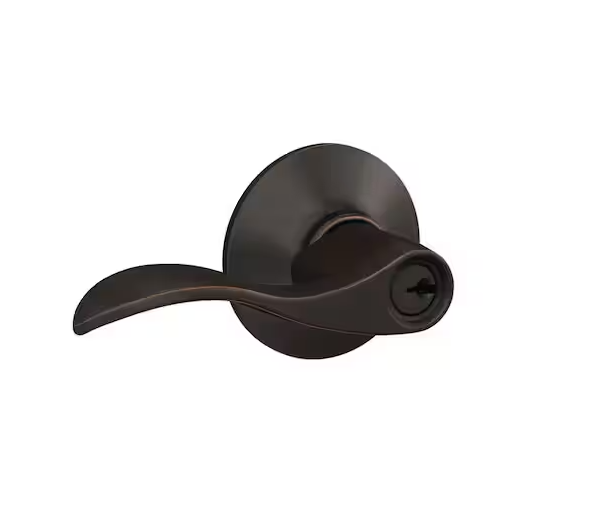 Schlage Accent Aged Bronze Keyed Entry Door Handle