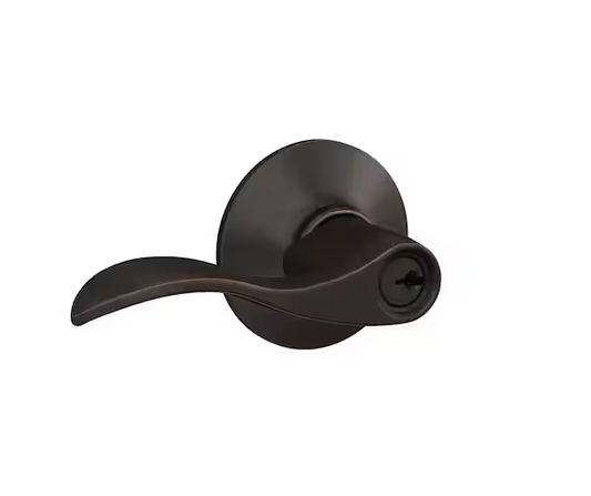 Schlage Accent Aged Bronze Keyed Entry Door Handle