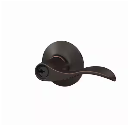 Schlage Accent Aged Bronze Keyed Entry Door Handle