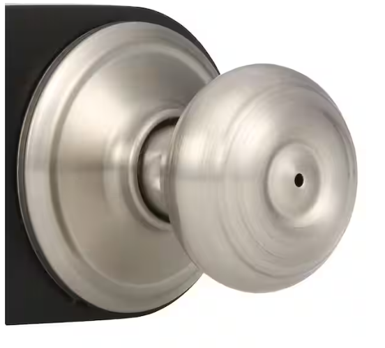 Schlage Georgian Satin Nickel Privacy Bed/Bath Door Knob
