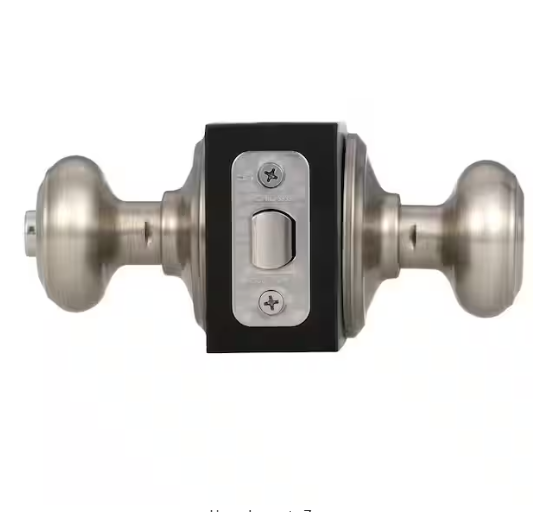 Schlage Georgian Satin Nickel Privacy Bed/Bath Door Knob