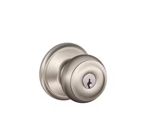 Schlage Georgian Satin Nickel Keyed Entry Door Knob