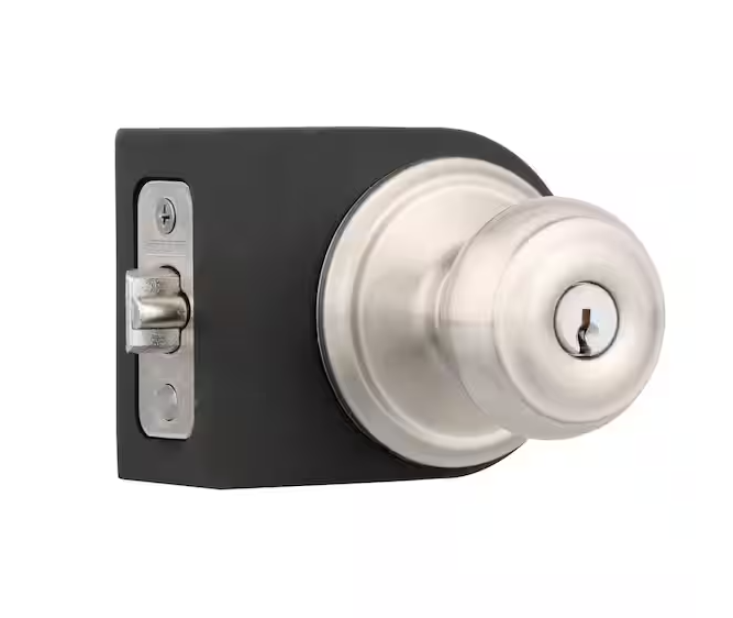 Schlage Georgian Satin Nickel Keyed Entry Door Knob