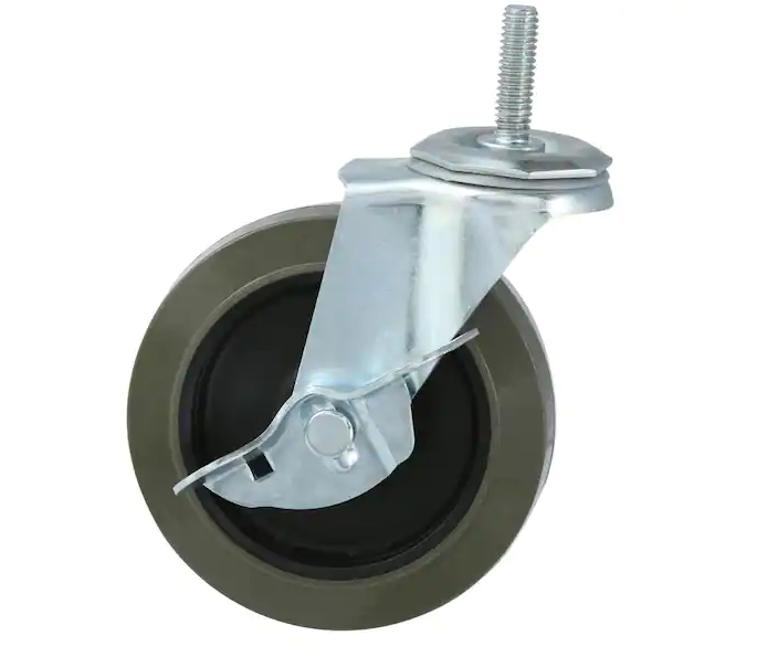 HDX 4 in. Industrial Casters with Bumper (4-Pack)