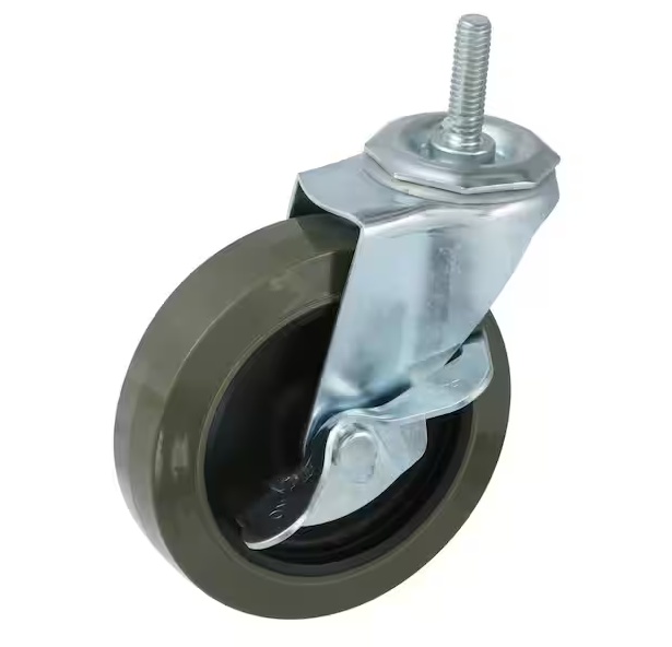 HDX 4 in. Industrial Casters with Bumper (4-Pack)