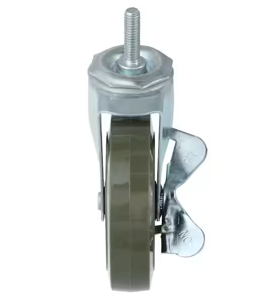 HDX 4 in. Industrial Casters with Bumper (4-Pack)