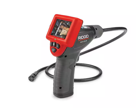 RIDGID CA-25 Micro Visual Inspection & Diagnostic Handheld Camera w/ 2.7 in. Color Display, 4 ft. Fixed Waterproof Camera Cable