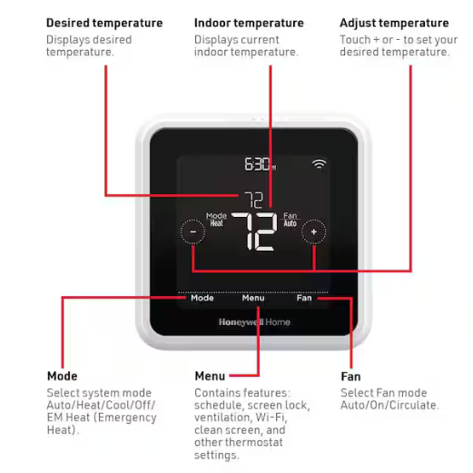 T5 7-Day Smart Wi-Fi Thermostat with Geofence Technology and Auto Changeover, Energy Star Certified