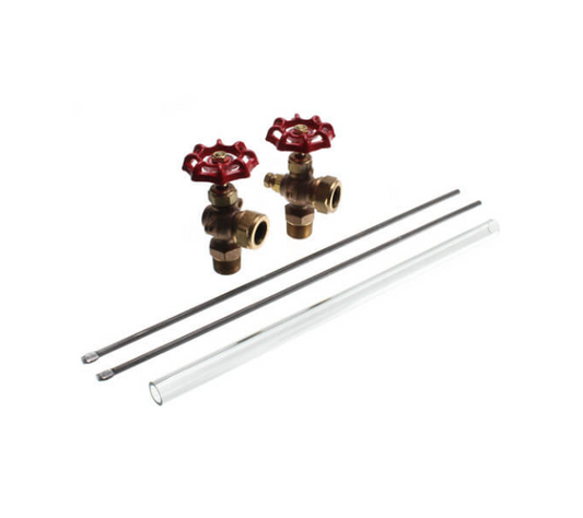 5/8" x 12" Water Gauge Set, 125 PSI