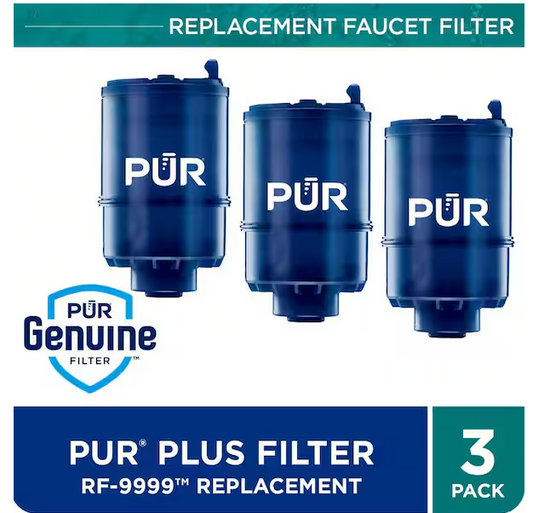 PUR PLUS Mineral Core Faucet Mounted Water Filter Cartridge (3-Pack)