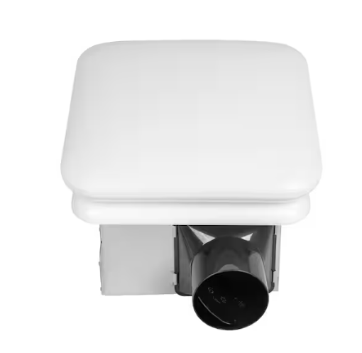 Commercial Electric 50 CFM Ceiling/Wall Mount Roomside Installation Bathroom Exhaust Fan with Adjustable CCT LED, Night Light, ENERGY STAR