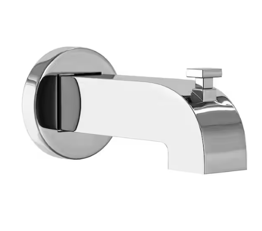 Glacier Bay Modern Single-Handle 1-Spray Tub and Shower Faucet 1.8 GPM in Chrome (Valve Included)