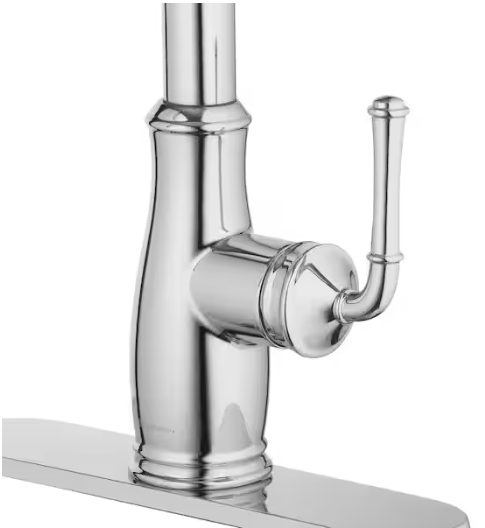 Glacier Bay Kagan Chrome 15 in. H Pull Down Sprayer Kitchen Faucet with 360° Swivel Spout