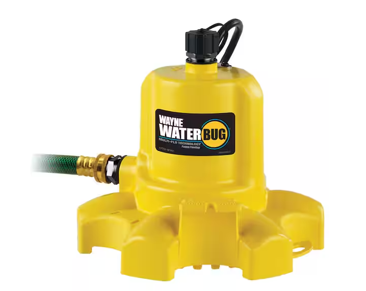 1/6 HP WaterBUG Submersible Utility Pump with Multi-Flo Technology