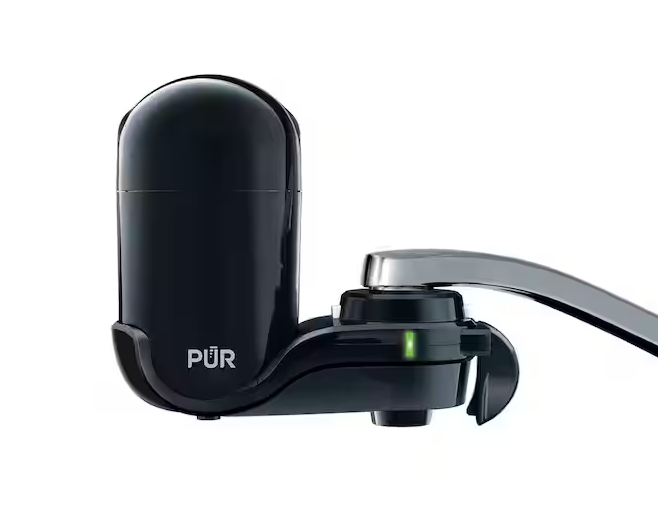 PUR PLUS Faucet Mount Filtration System, Black