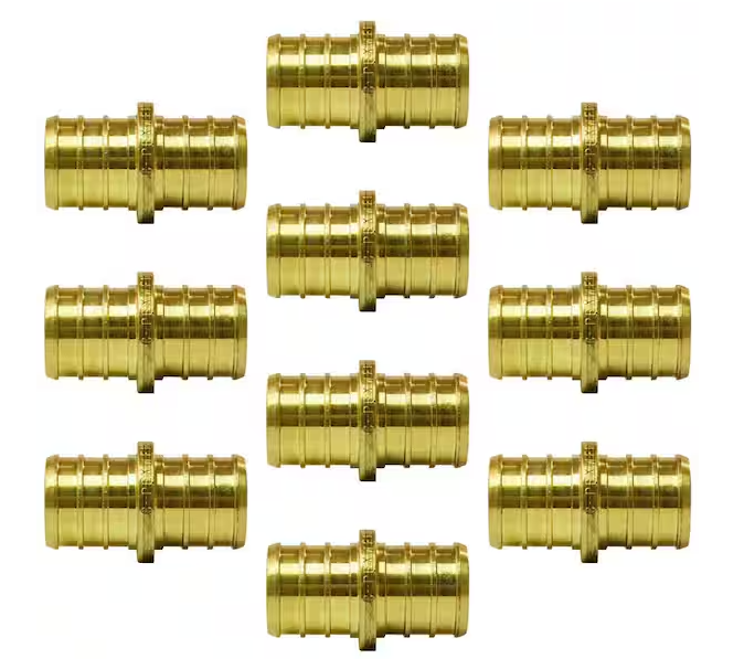 Apollo 3/4 in. Brass PEX-B Barb Coupling (10-Pack)