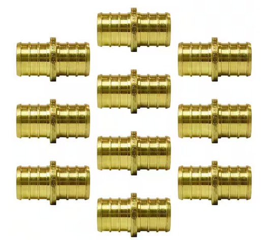Apollo 3/4 in. Brass PEX-B Barb Coupling (10-Pack)