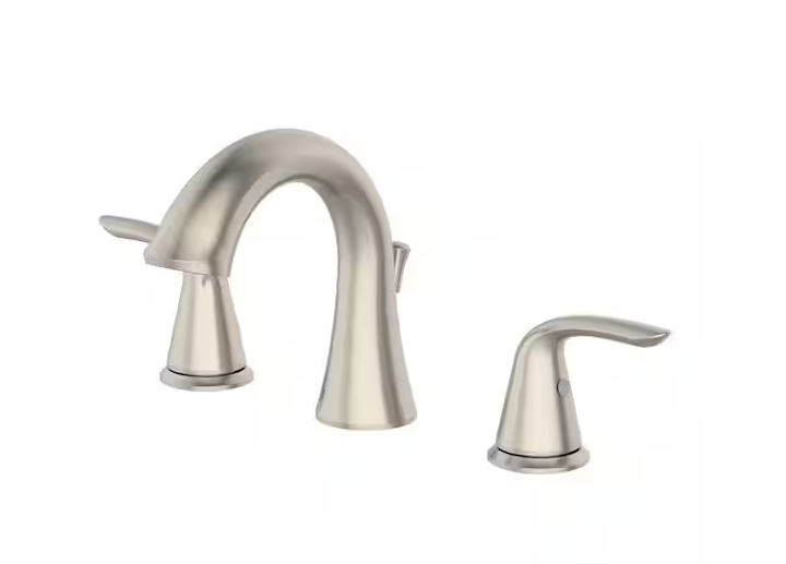 Glacier Bay Irena 8 in. Widespread 2-Handle Bathroom Faucet in Brushed Nickel