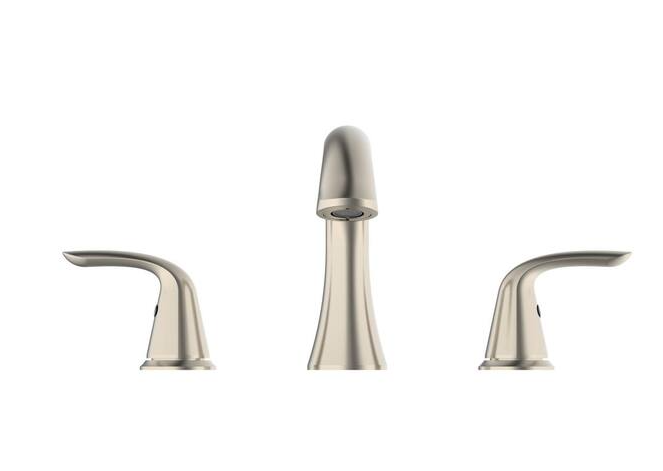 Glacier Bay Irena 8 in. Widespread 2-Handle Bathroom Faucet in Brushed Nickel