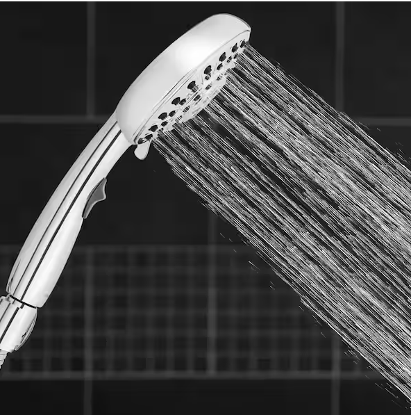 Easy Reach+ 6-Spray Wall Mount Handheld Shower Head with 8ft Hose and Flow Control 1.8 GPM in Chrome